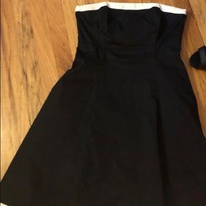White House Black Market strapless dress EUC.